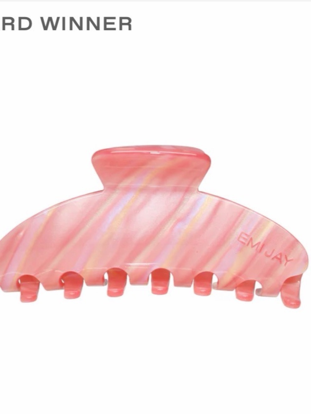 NWT Emi Jay big effing clip in lychee baby